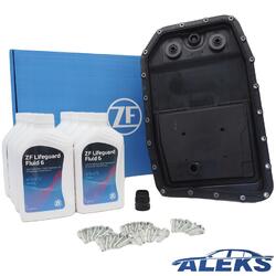 Original ZF Automatikgetriebe Ölwanne Filter Öl Hülse für BMW ZF 6HP26 inkl 8Lmit Dichtung und 21 neuen Schrauben!!! ORIGINAL ZF !!!