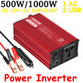 300W 500W 1000W Auto Spannungswandler Wechselrichter Inverter DC 12V auf AC 230V