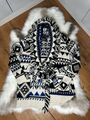 Polo Ralph Lauren Damen Kaschmir Wolle Navajo Jacquard Strickjacke Schalkragen XL