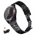 Titan Metall Uhrenarmband für Garmin Fenix 7 7X 6 6X 5 5X 3HR 945 Quick Fit Band