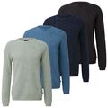 Herren Pullover Pulli Q/S by S.OLIVER runder Ausschnitt lange Ärmel Feinstrick