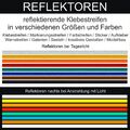 Klebestreifen reflektierend Aufkleber Sticker Reflektor Katzenaugen Sicherheit