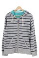 EDC BY ESPRIT Sweatjacke Herren Gr. L Grau Gestreift