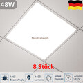 8x 48W LED Panel Einbaustrahler Einbau-Spots ultra-flach EinbauLeuchten Eckig DE