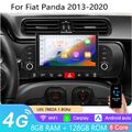 7" Android 13 GPS CarPlay DSP BT FM Autoradio für Fiat Panda 2013-2020 128GB SWC