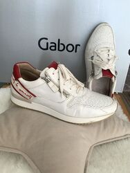 Gabor 38 Sneaker weiß Leder Schuhe Ara Reißverschluss Riek