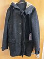 MORE&MORE Wolljacke Winter  Herren L,  Modern, Anthrazit, Wollmix