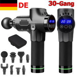 Electric Massage Gun Massagepistole Massager Muscle Massagegerät+8 Köpfe+30 Modi