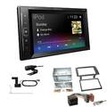 Pioneer Autoradio Bluetooth DAB Apple Android für Fiat Idea 2003-2011 schwarz