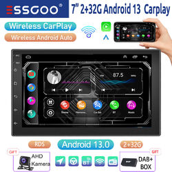 2 DIN 7 Zoll 32G Android 13 Carplay Autoradio DAB+ GPS NAVI RDS Bluetooth Kamera