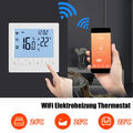 CONENTOOL Raumthermostat LCD WIFI Smart Fußbodenheizung Ditgital Thermostat Weiß