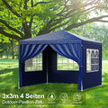 LOEFME Pavillon Festzelt Picknicks Partyzelt 3x3m Gartenzelt Wasserdicht Zelt