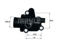 Thermostat Kühlmittel BEHR TI 12 87 für MERCEDES KLASSE W168 VANEO 414 700 140