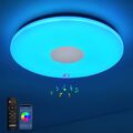 LED Deckenleuchte Dimmbar mit Doppelter Bluetooth Lautsprecher 24W ⌀30 CM