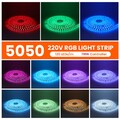 230V RGB LED Streifen Dimmbar Leiste Band Strip Lichtschlauch Lichterkette IP67