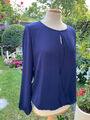 Esprit Damenbluse, Buluse, Gr. 40, Esprit, blau