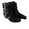 Marco Tozzi, Damen Stiefelette Gr. 41, schwarz, Nubuk