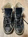 Converse All Star Gr.41  gefüttert Leder  In Schwarz Unisex