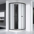 Dusche Komplettdusche Duschkabine Essential Round  85 x 85 x 200 cm