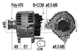 Lichtmaschine Generator Lima ERA 209287A für VW TRANSPORTER T6 SFD SFE SFL SFZ 7