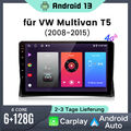 Für VW Multivan T5 2008-2015 Android 13 Autoradio GPS Nav WIFI BT Carplay 6+128G