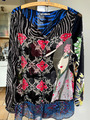 Desigual Bluse Chiffon Pattern Gr. 40 multicolor transparent TOP