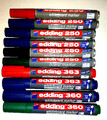 10 whiteboard marker edding 6 x 250, 2 x 360, 2 x 363 versch. Farben, wenig ben.