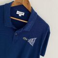 Lacoste Poloshirt Größe FR8 3XL XXXL Herren blau normale Passform lässig kurzarm