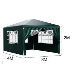 Pavillon 3x3/4/6m Partyzelt Wasserdicht Festzelt Gartenzelt Eventzelt UV-Schutz