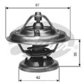 GATES TH12685G1 Thermostat, Kühlmittel für DAEWOO,MERCEDES-BENZ,PUCH,SSANGYONG