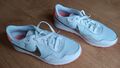 Neu Turnschuhe Sportschule Gr. 39 38 Nike Damen Weiß Aprikose Silber