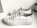 Tamaris Damen Sneaker Gr 40 weiss Stoff Canvas