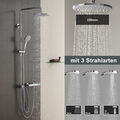 Regendusche Duschsystem Duschpaneel mit Handbrause Kopfbrause Dusche Edelstahl 