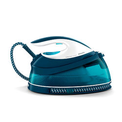 Philips PerfectCare Dampfbügelstation, 120 g/min konst Dampf, Blau (GC7844/20R1)Zertifiziert – Refurbished | 2 Jahre Philips Garantie
