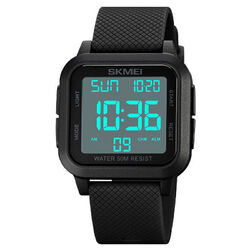 Herren Sport Uhren Militär Outdoor LED Kalender Armbanduhr Digital Wasserdicht A