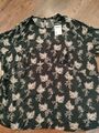 Schicke Ulla Popken Bluse  Gr. 58/60 Shirt in Dunkelgrau-gemustert,Neu !!