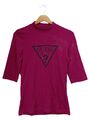 GUESS T-Shirt Damen S Pink Logo 3/4-Arm