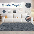 Flauschige Teppiche Hochflor Shaggy Teppich Langflor Wohnzimmer Pflegeleicht NEU