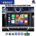 9" Carplay Autoradio Android13 4+64G Für Bens Smart Fortwo 2005-2010 GPS NAV KAM