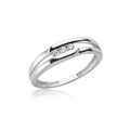 Damenring 925 Sterling Silber Zirkonia Ring Damen Verlobungsring Schmuck 