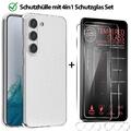 Schutz Hülle für Samsung Galaxy S24 S23 Plus Ultra Kameraschutz Set Panzer TPU