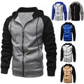 Herren-Fleece-Hoodie Warmes Sweatshirt Jacke Mantel Winterarbeit Pullover F