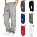 Herren Jogginghose Cargo Hose Trainingshose Mit elastischem Bund Kampfhose Pants