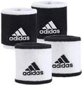 ✅2 X Adidas Schweißband Schwarz Weiß Handtuch Aerobic Fitness Joggen Tennis