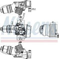 Motorölkühler wassergekühlt 91309 NISSENS für AUDI SEAT SKODA VW