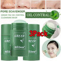 3x Green Tea Purifying Clay Stick Mask Grün Tee Oil-Control Anti-Acne Fine Solid