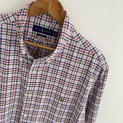 Polo Ralph Lauren Hemd Größe XL X Large Herren Mehrfarbig Kariert Classic Fit Langarm