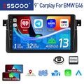 32GB CarPlay 9" Autoradio Für BMW E46 Rover 75 MG ZT GPS Navi BT Android 13 RDS