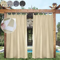 Outdoor Gardinen Vorhang mit Abnehmbaren Schlaufen Wasserdicht Balkon Pavillon