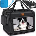 Tresko Hundebox faltbar 83x58x58cm Transportbox Transporttasche stabil u. Sicher